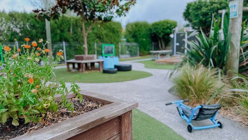 Ezi roller outdoor toys at Active Explorers preschool in Rolleston