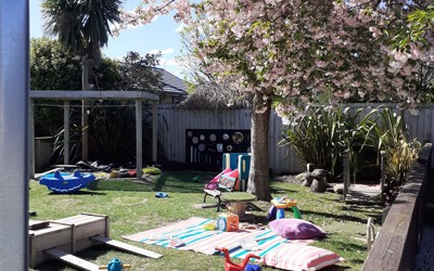 Nursery outdoor play in Rolleston