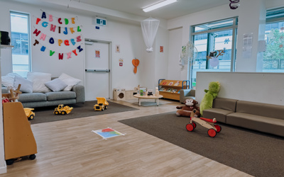 nursery at Active Explorers Central Park preschool in Greenlane