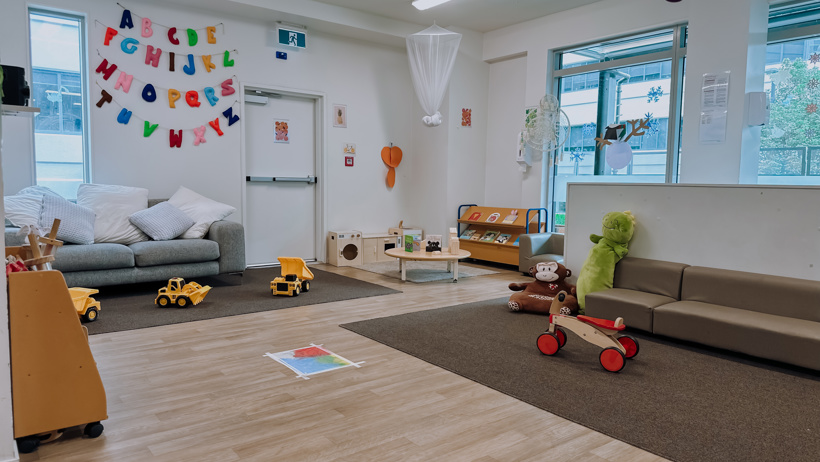 nursery at Active Explorers Central Park preschool in Greenlane