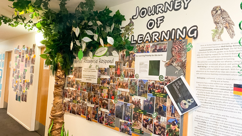 Hallway at Active Explorers Grenada preschool in Wellington