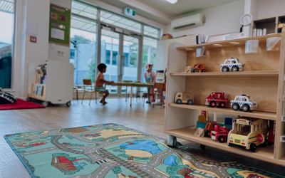 Learning space at Active Explorers Central Park preschool in Greenlane