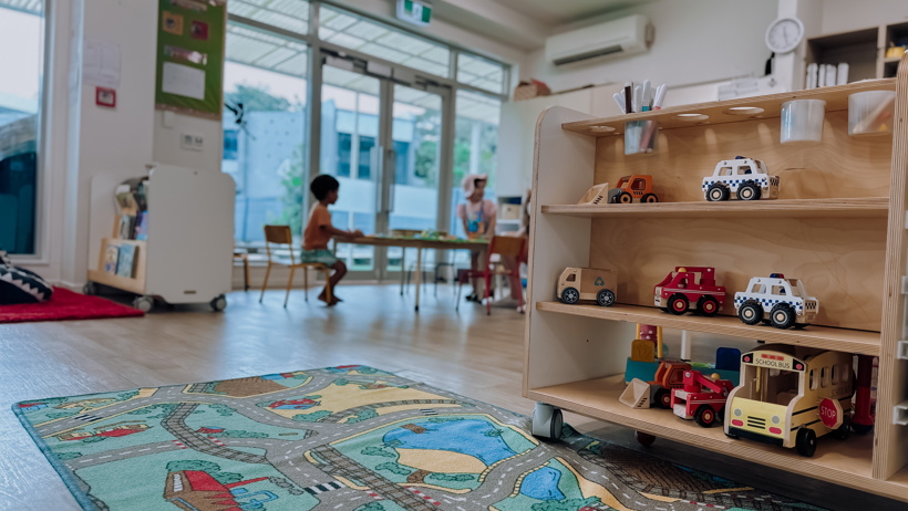Learning space at Active Explorers Central Park preschool in Greenlane
