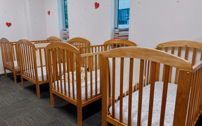 sleeproom in nursery at Active Explorers Central Park childcare in Greenlane