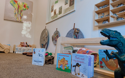 Book in the nursery room at Active Explorers nursery and preschool in Rolleston